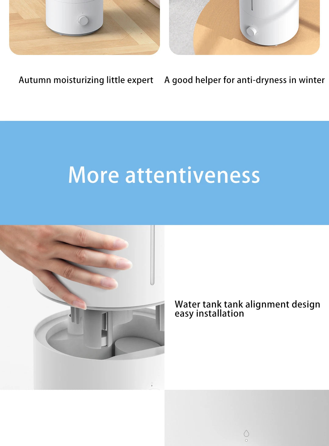 Original Mijia Humidifier 4L Mist Maker Broadcast Aromatherapy Essential Oil Diffuser Scent Home Air Humidifiers
