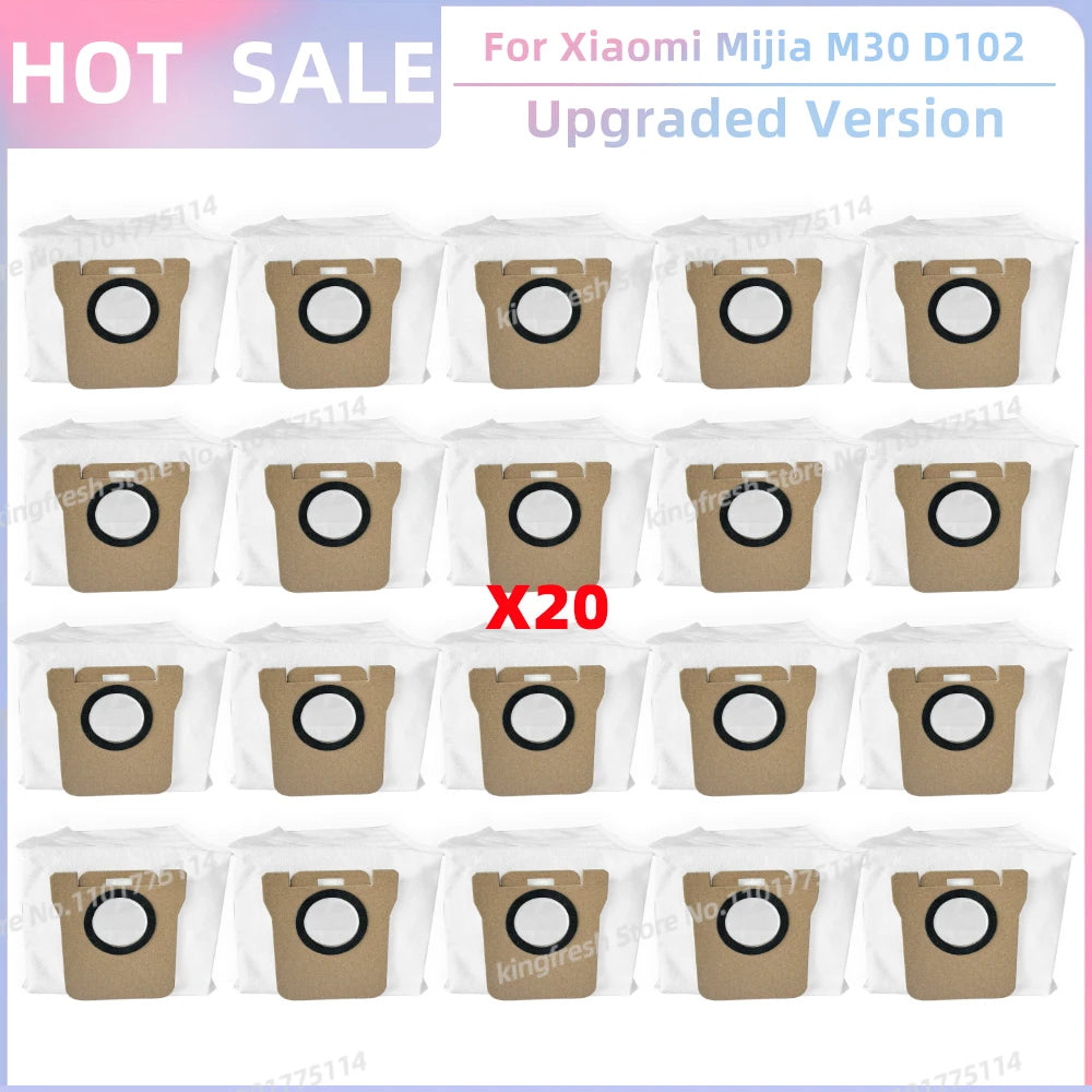Fit For Xiaomi Mijia M30 D102, Xiaomi X20 Pro D102GL / X20 Max D109GL Parts Main Side Brush Filter Mop Cloth Dust Bag