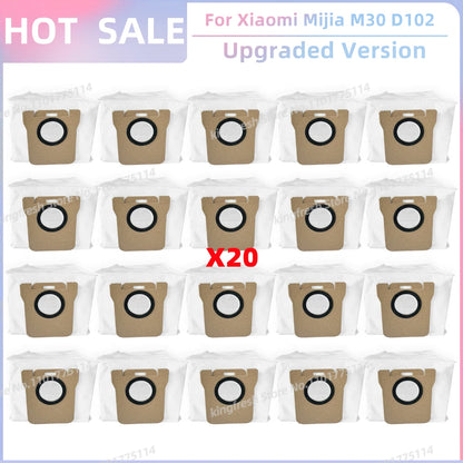 Fit For Xiaomi Mijia M30 D102, Xiaomi X20 Pro D102GL / X20 Max D109GL Parts Main Side Brush Filter Mop Cloth Dust Bag