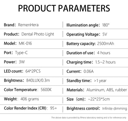 Mobile Photography LED Light Phone Photo Video Flashlight Lighting for Macro, Nail, Manicure Makeup Photography