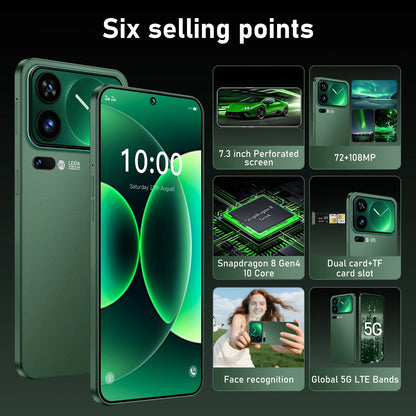 NEW HOT Original Silicone Case For M17 Pro Max Snapdragon 8 Gen4 7.3" Android 15 16GB 1TB 5G 7800mAh 108MP