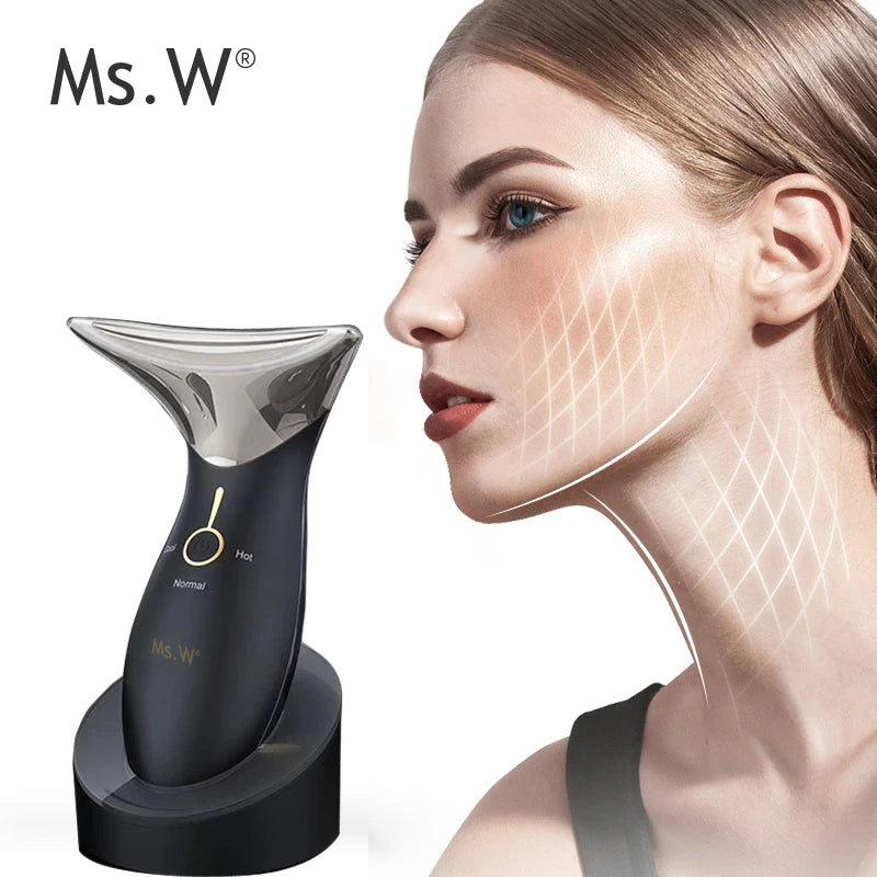 313 Ms.W Home Used Microcurrent Machine for Sale Neck Winkle Remover Weight Loss Body Slimming Beauty Face Neck Lifting Massager