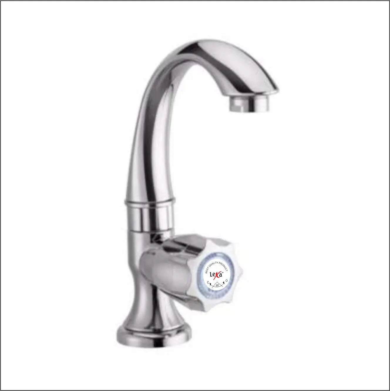 High Quality Quarter Turn PP Plastic Water Tap Virgin Quality Swan Cock for Bathroom Outdoor Household Basin Washing Machine