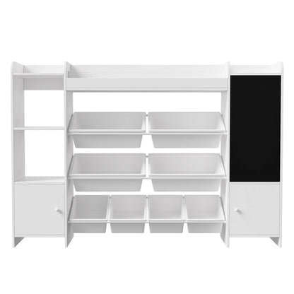 Rosahqnda children bookshelf CHILDREN'S room toys shelf bookshelf with open storage s boxing and blackboard children bookshelf E