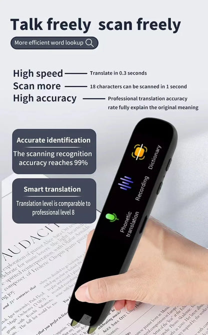 Scanning Translation Pen Portable Translator Spanish Russian Arabic Portuguese Korean French Ukraine Hebrew Offline Translate A6