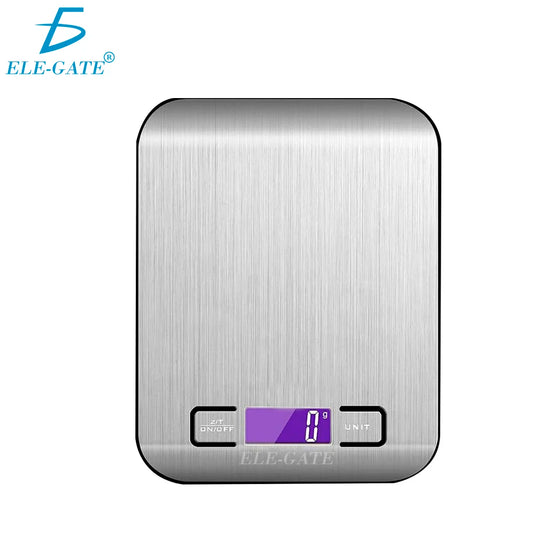 1g Accuracy Digital Kitchen Scale with 10kg Capacity Stainless Steel LCD Display Battery Powered by PDG ibma