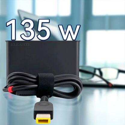 For for 135W Laptop Charger Yellow USB Tip Compatible AC Adapter Power Supply with Protections Black