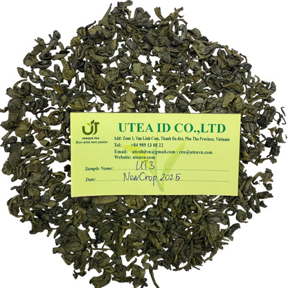 UT3 Factory Direct Bulk Supply OEM Private Label New Pure Organic Vietnam Green Tea Leaves Beverage Box & Bag Packaging