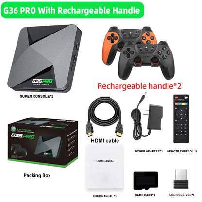 Super Console G36 Pro ultra128G Retro Video Game Console with 60000+ Games for MAME/PS1/PSP/DC Retro Kid Gift Game Console 4K HD