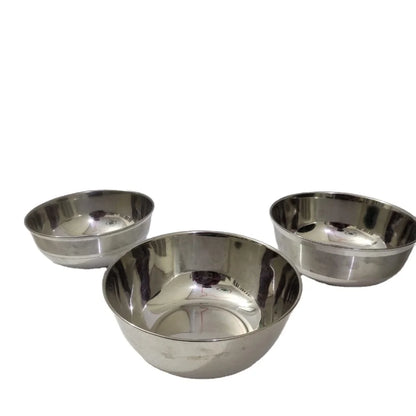 Customer Logo Nesting Bowl Set of 3 Stronger Heavyweight Stainless Steel Premium Metal Material Competitive Price