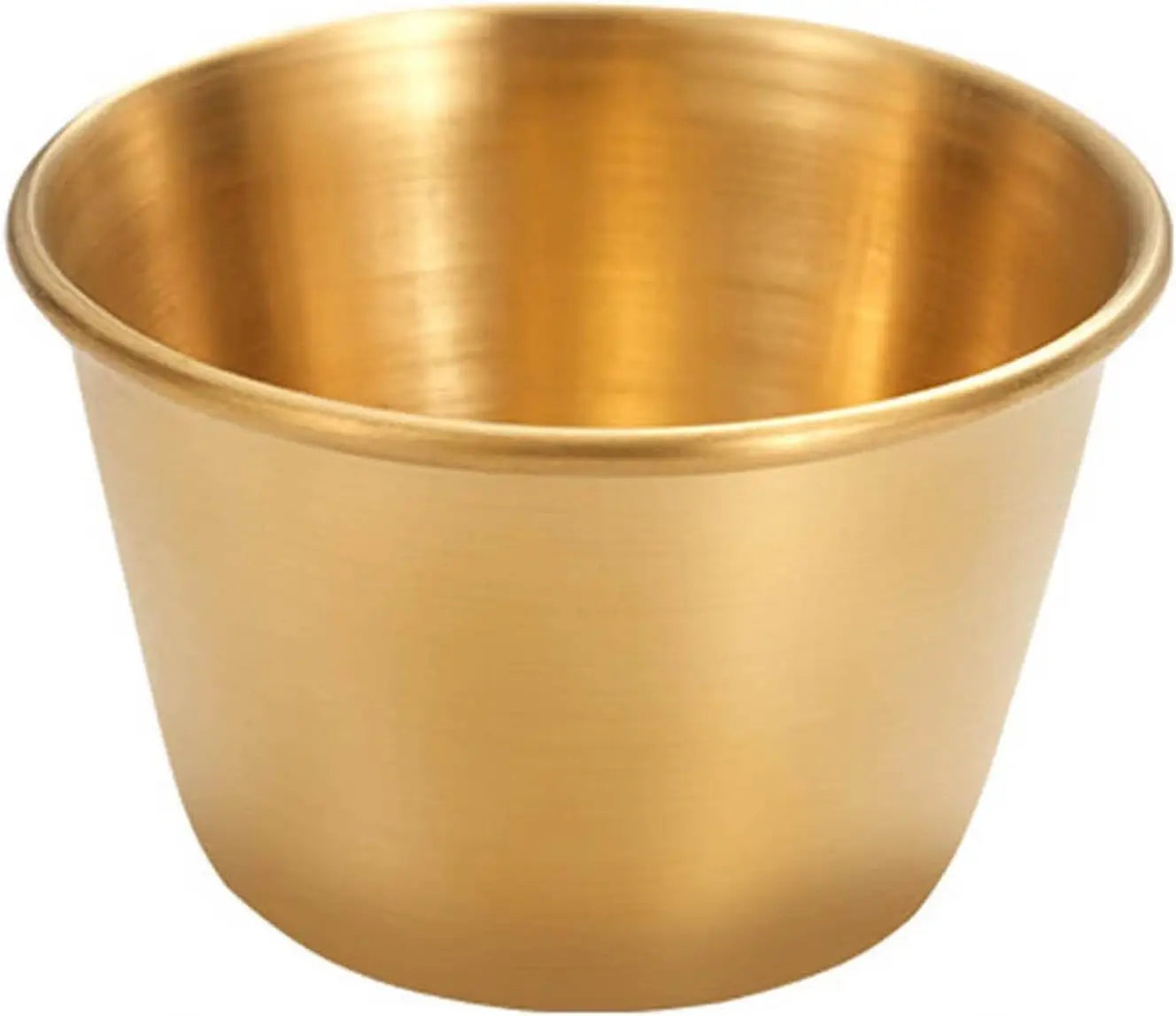 Modern Design 1.5oz Reusable Stainless Steel Sauce Dipping Cup Mini Saucer Dish Bowl for Drinks or Food for Home Use
