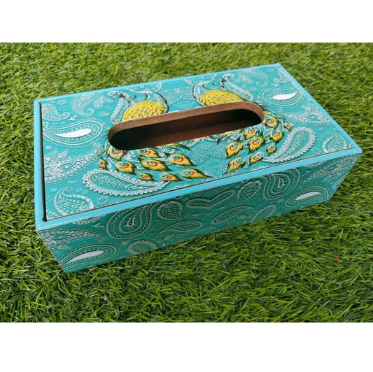 Handcrafted Enamel MDF Board Classic Customized Size Tissue Dispenser for Wedding & Event Decor