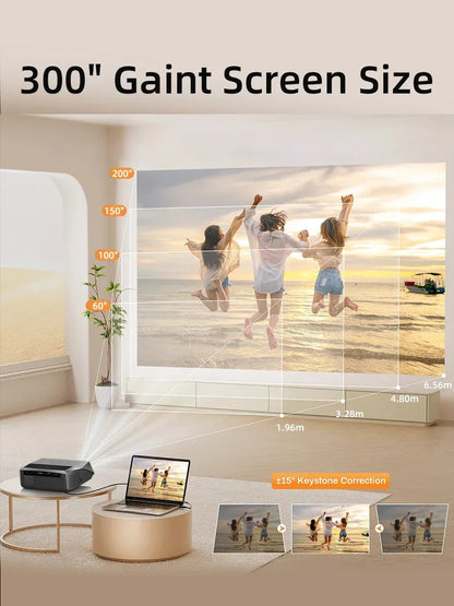 CAIWEI A10Q Projector 4K Full HD 1080P Home Theater Google TV WiFi Smart TV AutoFocus Netfli Beam проектор for Outdoor