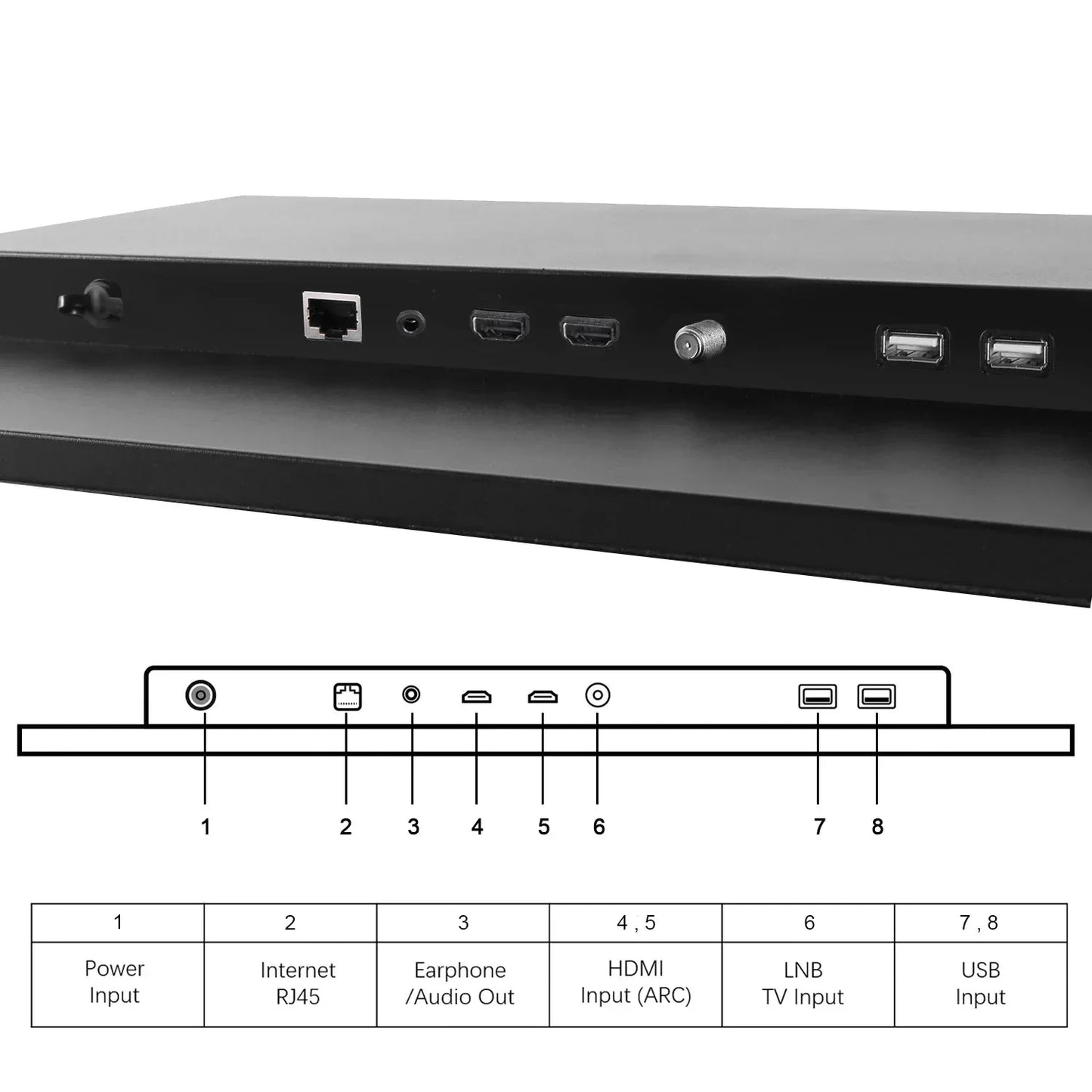 Souria 27 inches Magic Mirror Waterproof LED TV for Bathroom DTV Tuner WiFi Android TV Hotel Advertising SPA Salon US DVB-T T2 C