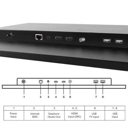 Souria 27 inches Magic Mirror Waterproof LED TV for Bathroom DTV Tuner WiFi Android TV Hotel Advertising SPA Salon US DVB-T T2 C
