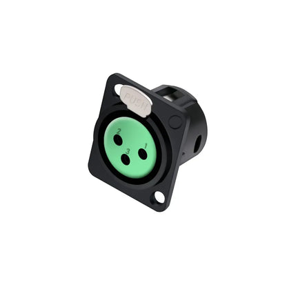 1pc 3Pin XLR Male/Female Panel Mount Chassis MIC Socket Audio Microphone Jack Plug Connector,Zinc Alloy Shell+Copper Contact