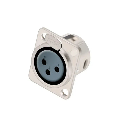 1pc 3Pin Male/Female XLR Speaker Panel Mount Chassis MIC Socket Adapter Audio Jack Connector,Zinc Alloy Shell+Copper Contact