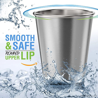 High Quality Wholesale  Stainless Steel Pint Cup Shot Wine Glasses Metal Cup for Drinking Outdoors Serving Hot Cold Drinks