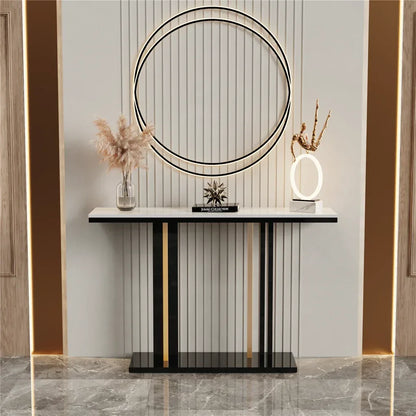 Luxury Marble Console Table for Living Room,Behind Couch Sofa,Hallway Entryway Table,Modern Narrow Furniture,Free Shipping