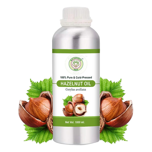 100% Pure Cold Pressed Hazelnut Oil for Skin Hair Massage Aromatherapy Natural Cosmetic Grade Bulk Supply by PDG ibma