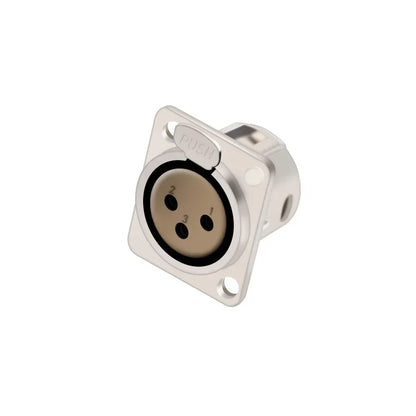 1pc 3Pin Male/Female XLR Speaker Panel Mount Chassis MIC Socket Adapter Audio Jack Connector,Zinc Alloy Shell+Copper Contact
