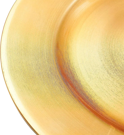 Top Selling Wholesale Traditional Serveware Metal Gold Stainless Steel Charger Plate for Dinner Plates for Home and Kitchen