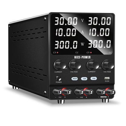 NICE POWER SPS3010-2KD Switch Dual DC Regulated Power Supply 30V 60V 10A 20A LED Adjustable Double Channel Bench Power Source