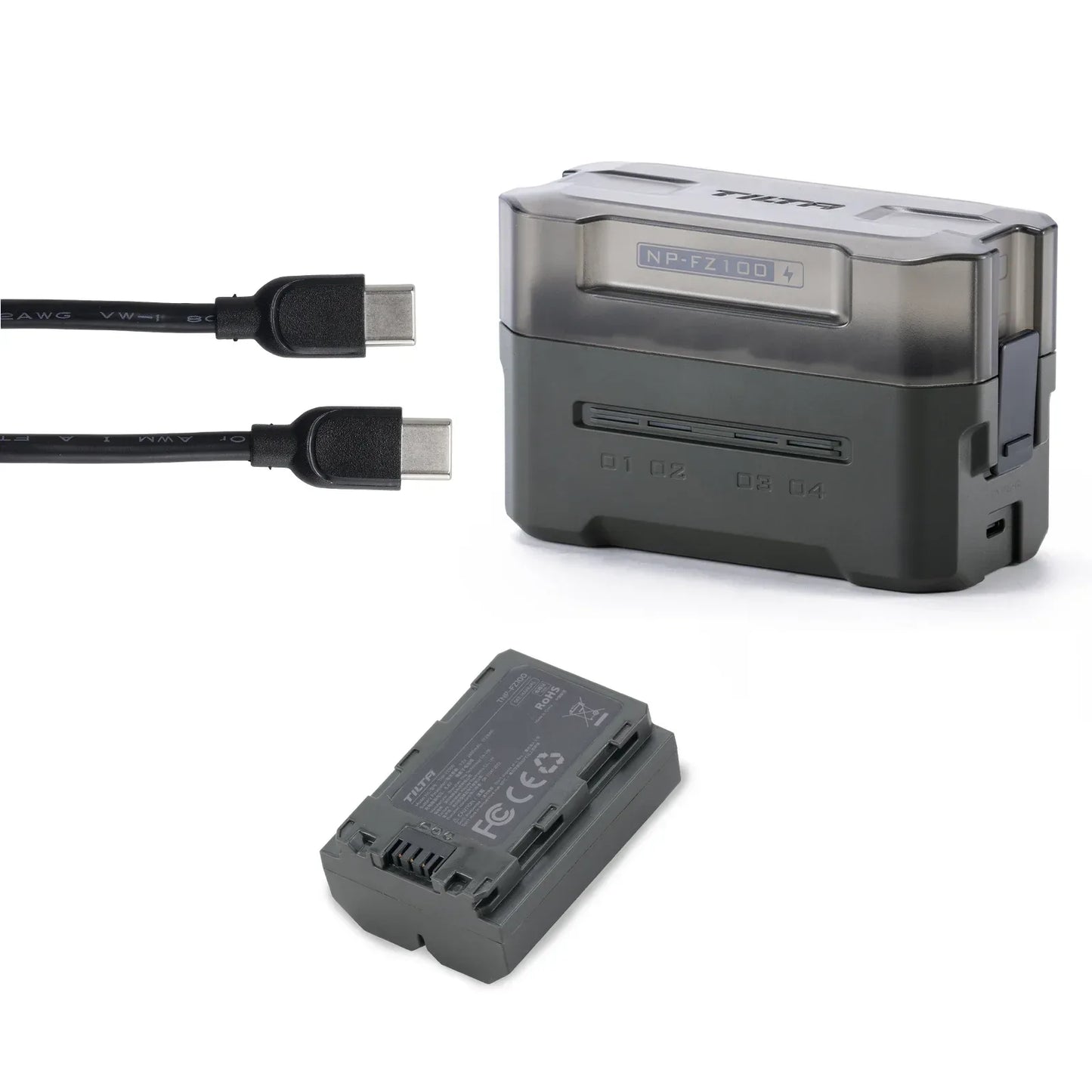 TILTA NP-FZ100 Battery for Sony Camera Battery Portable Charging Station Rechargeable Batteries Battery NP-FZ100/NP-FW50