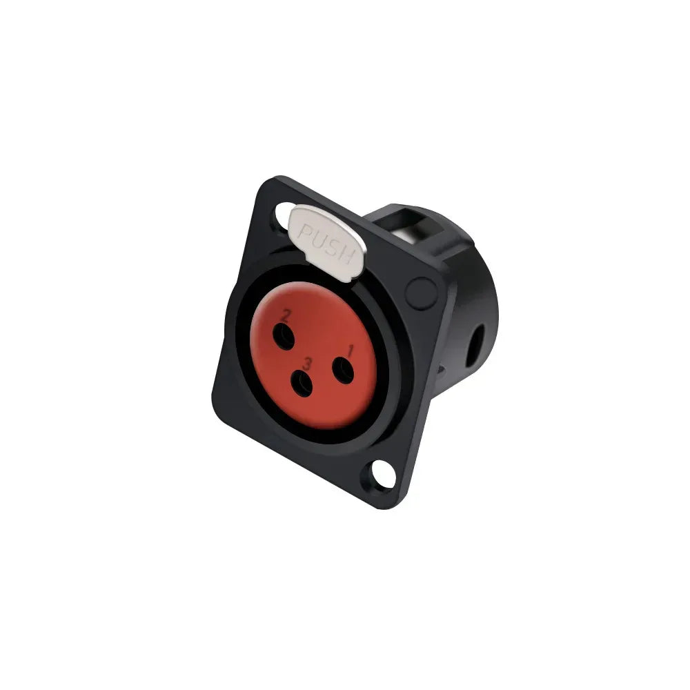 1pc 3Pin XLR Male/Female Panel Mount Chassis MIC Socket Audio Microphone Jack Plug Connector,Zinc Alloy Shell+Copper Contact