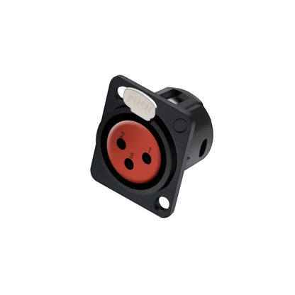 1pc 3Pin XLR Male/Female Panel Mount Chassis MIC Socket Audio Microphone Jack Plug Connector,Zinc Alloy Shell+Copper Contact