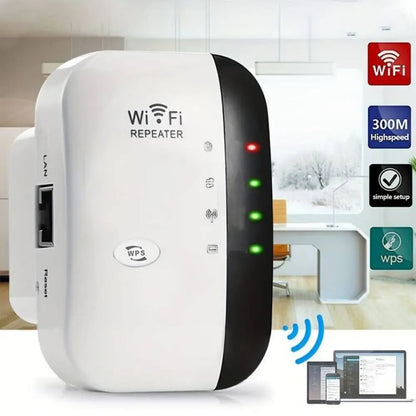 300Mbps Wireless WIFI Extender Repeater 2.4G Home Router Wifi Range Signal Amplifier Network UK Plug