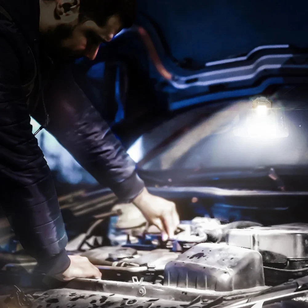 Rechargeable LED Work Light: Waterproof Inspection Lamp with Magnetic Base, for Car Repair, Emergency & Workshop Use