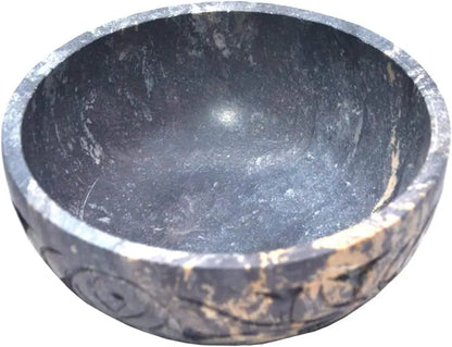 High Quality Blackish Marble Bowl Modern Luxury Home Table Christmas Decor Stylish New Decorative Piece Polished Technique