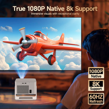 Magcubic Android 14 900ANSI Projector Auto Focus Native 1080P Support 8K With Wifi6 BT5.4 2+16G Portable Movie Outdoor HY350Max