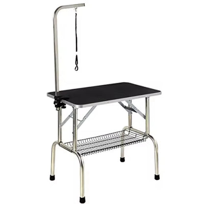 Easy to Clean Premium Stainless Steel Dog Grooming Table for Home and Professional Use