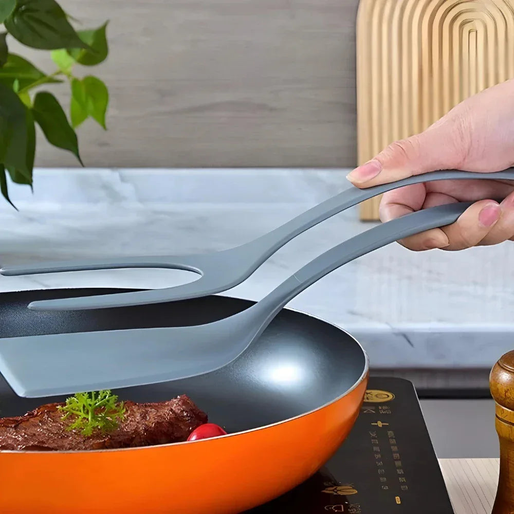 Multipurpose Silicone Spatula Kit With Sticker For Eggs Steak Pancake Tapioca