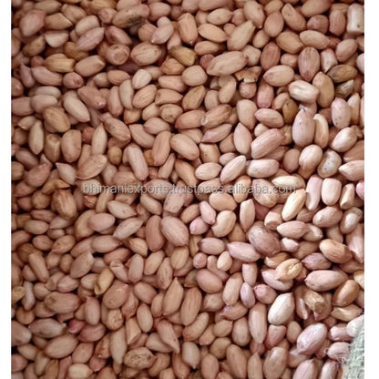 Wholesale Natural Brown Skin Raw Dried Peanut Kernels Bulk Grade GMO Free 25/30/50kg 40kg Jute Bags APEDA Certified India Low