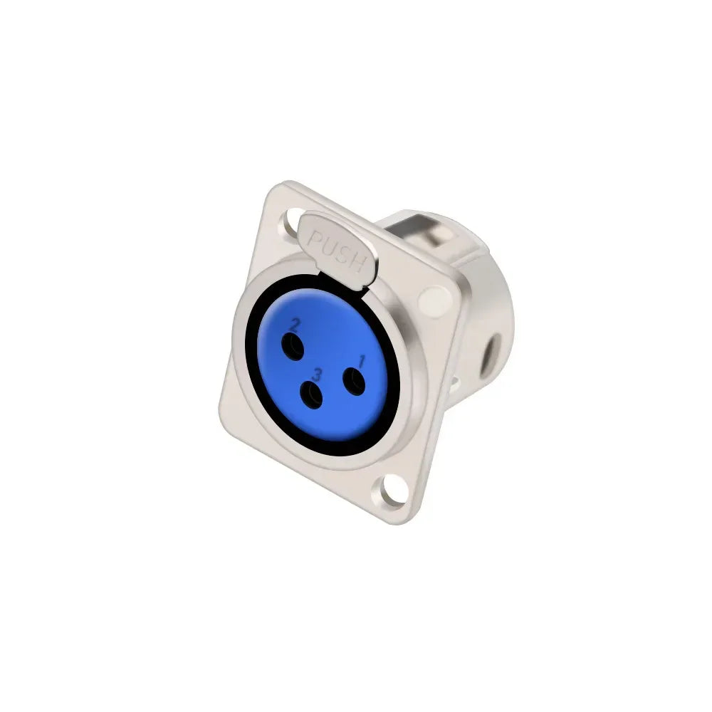 1pc 3Pin Male/Female XLR Speaker Panel Mount Chassis MIC Socket Adapter Audio Jack Connector,Zinc Alloy Shell+Copper Contact