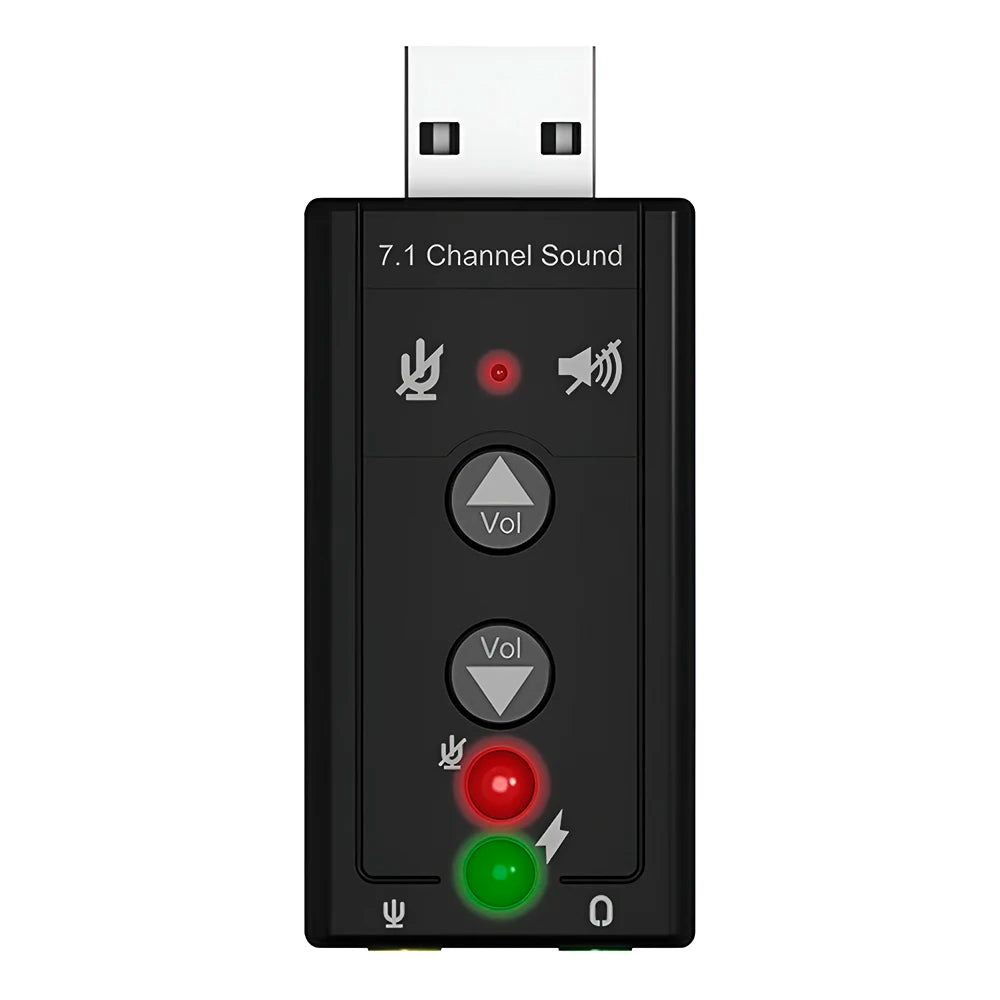 ELE-GATE SOUND.02 7.1 Channel 3D USB 2.0 Lightweight High-Speed Sound Card Adapter for PC with External Installation in Stock