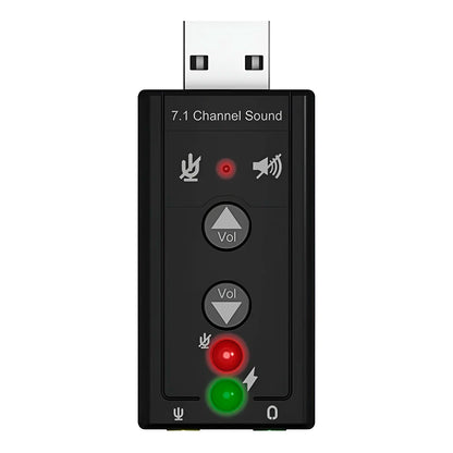 ELE-GATE SOUND.02 7.1 Channel 3D USB 2.0 Lightweight High-Speed Sound Card Adapter for PC with External Installation in Stock