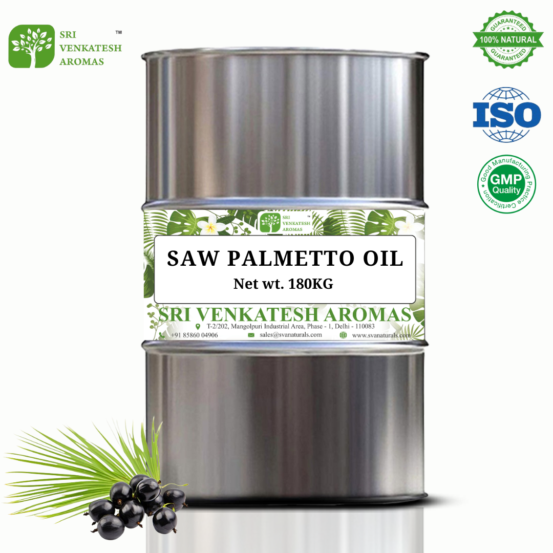 Private Label 1 KG Pure & Natural Organic Carrier Oil Saw Palmetto Essential Oil for Aroma Diffusers Uses & Skin & Hair Care Use