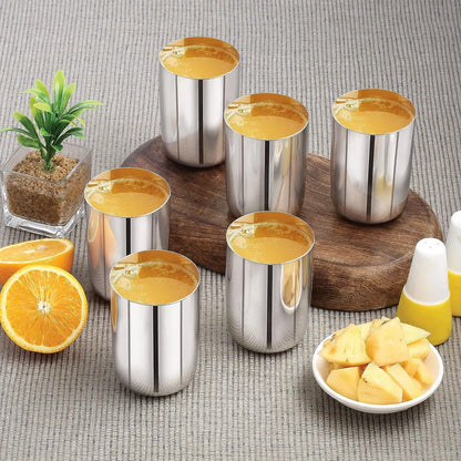 Top Seller Metal Drinking Stackable Durable Party Wine Glasses Stainless Steel Tumbler Cup Drinking Glass Wholesale Bulk Orders