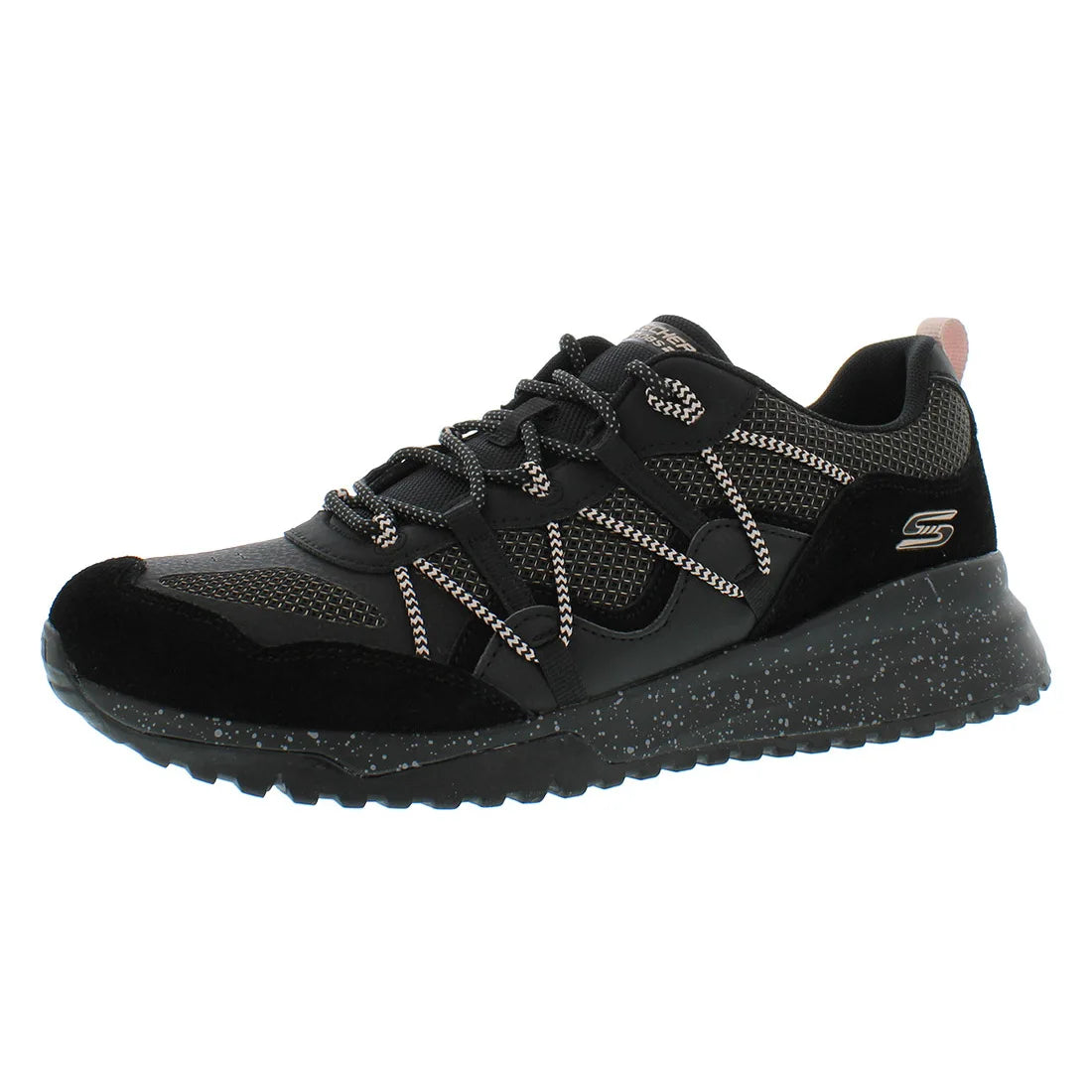 Skechers Bobs Squad 3 Zigzag Swagger Women's Sporty Court Sneakers Black with Soft Mesh Lining and PU Insole | 100% Authentic