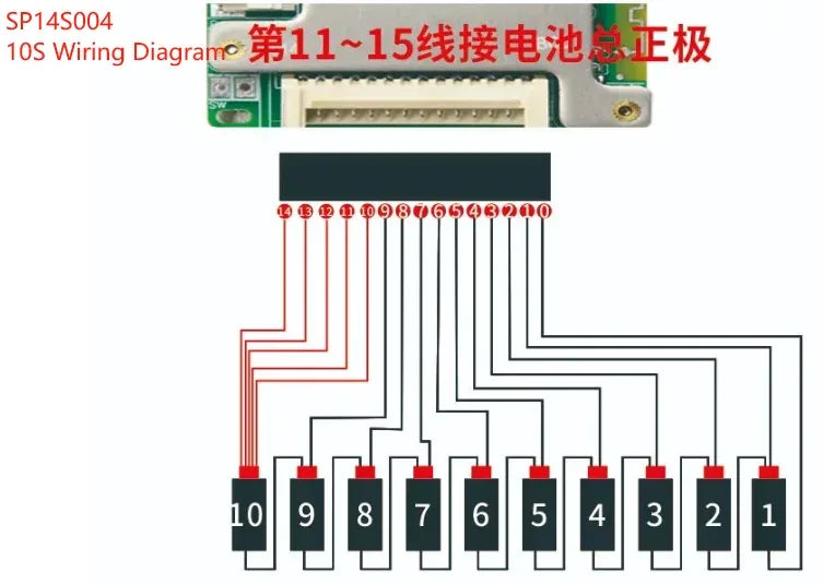 JBD Smart BMS 7S 8S 9S 10S 11S 12S 13S 14S 24V 36V 48V Built-in BT 20A 30A BMS Lifepo4 Li-ion Passive Balance Uart for E-bike