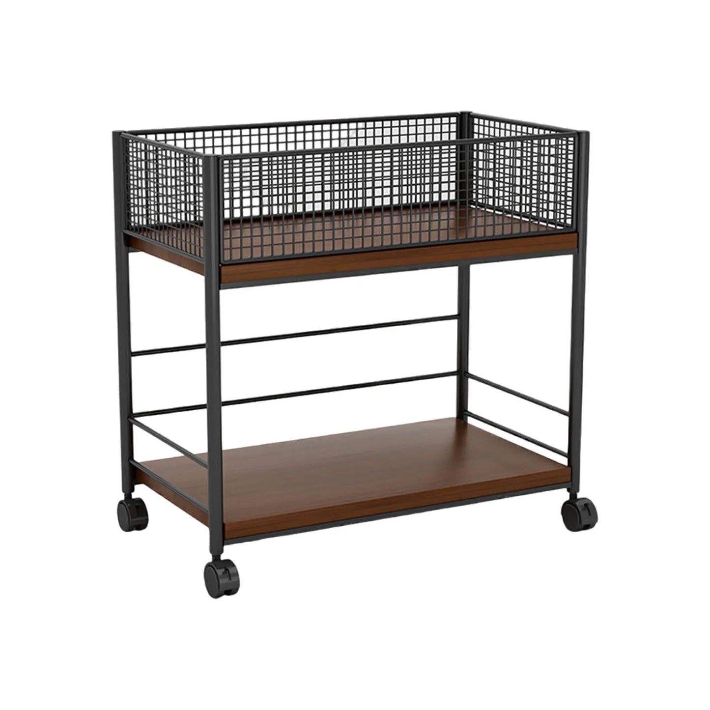 Movable Bookshelf With Wheels Under Desk Organizer Rack Mesh Storage Shelf For Kids Room Dormitory Bedroom Student Bookcase