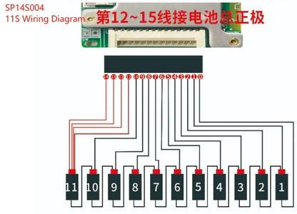 JBD Smart BMS 7S 8S 9S 10S 11S 12S 13S 14S 24V 36V 48V Built-in BT 20A 30A BMS Lifepo4 Li-ion Passive Balance Uart for E-bike