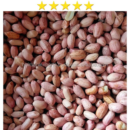 Wholesale Natural Brown Skin Raw Dried Peanut Kernels Bulk Grade GMO Free 25/30/50kg 40kg Jute Bags APEDA Certified India Low