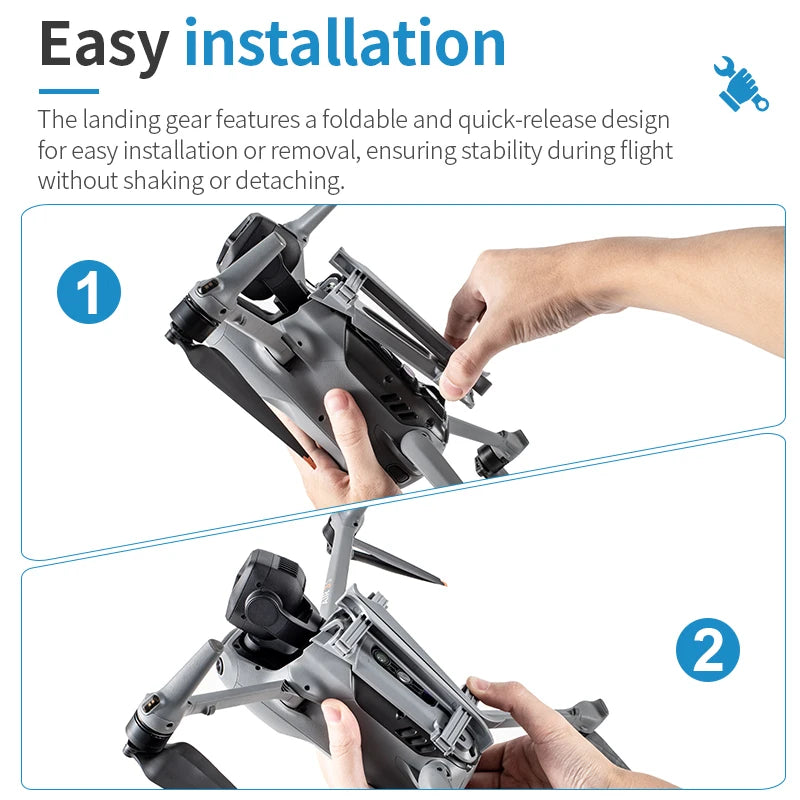 STARTRC for DJI AIR 3S drone landing gear heightening and protective tripod accessories