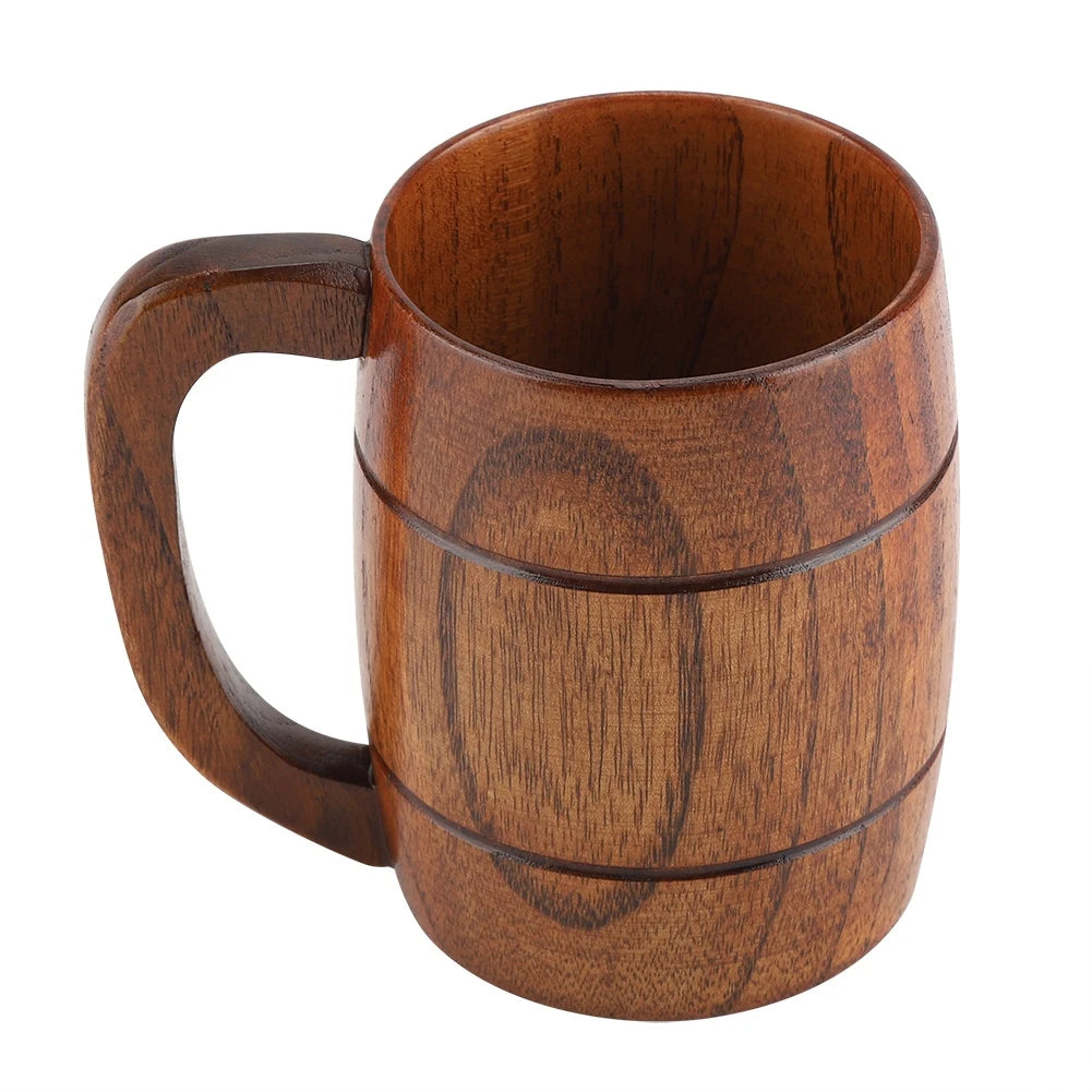 Classic Handmade Wooden Beer Tea Mug-Eco-Friendly Customizable Design Logo Custom Size Presents-CRAFT ZONE EXPORT Best Quality