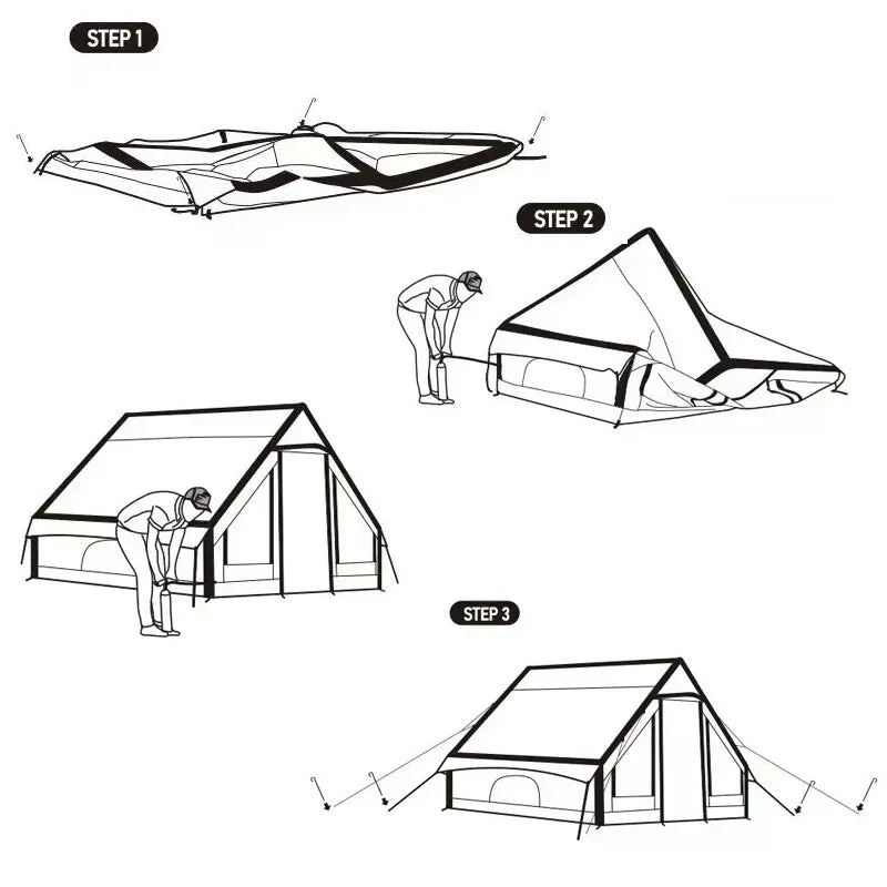 Cotton  Air Tent for Outdoor Camping Inflatable Camping Tent